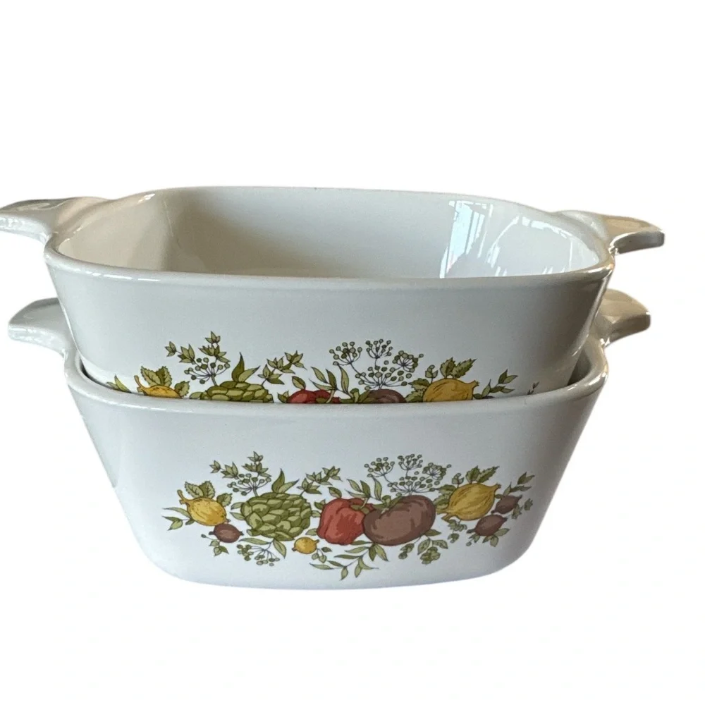 Vintage Corning Ware Spice of Life P-43-B 2 3/4 Cup Mini Casseroles